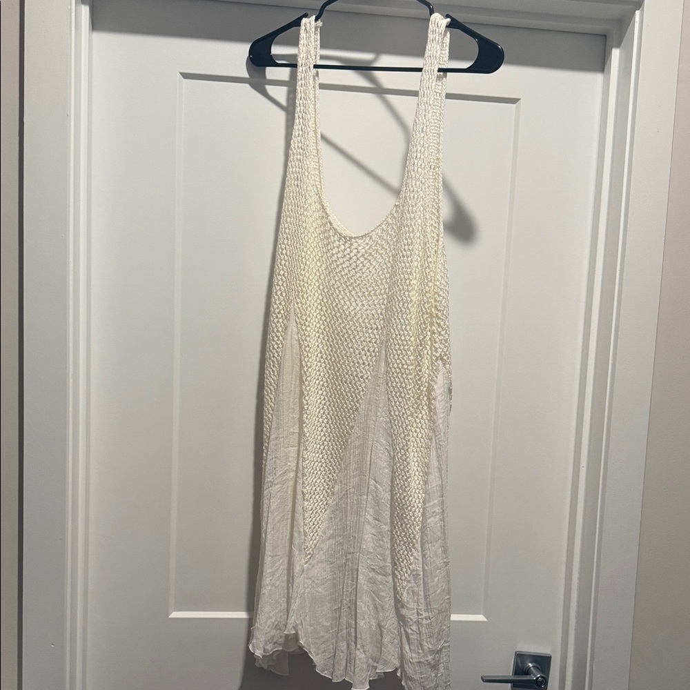 Cream Knit Bathing Suit Coverup